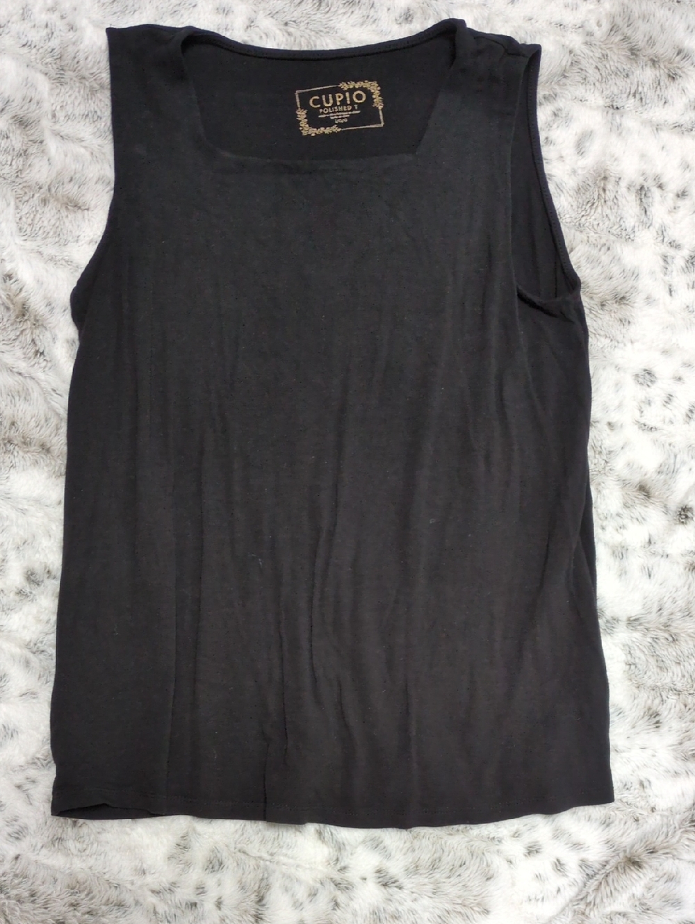 $5 MOVING SALE! Cupio Black Square-Neck Sleeveless Tank